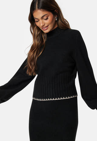 Volume Sleeve Knitted Sweater
