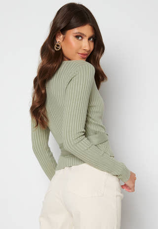 Enea knitted wrap top