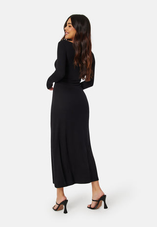 Soft L/S Ruched Dress