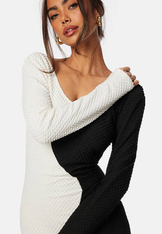 Structure Contrast Dress