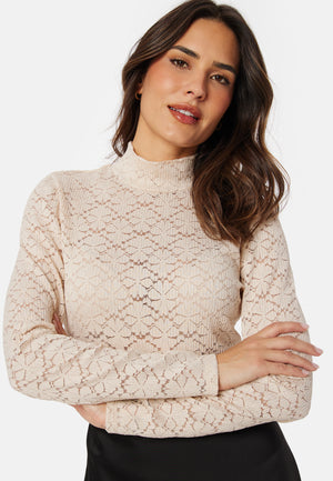 Turtleneck  Lace Top