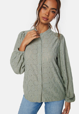 Long Sleeve Button Blouse