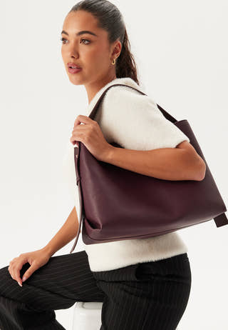 Faux Leather Tote Bag