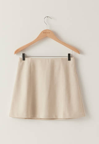 Faux Suede Mini Skirt