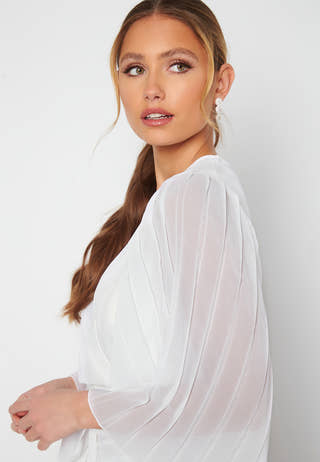 Fayme pleated sleeve dress