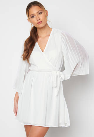 Fayme pleated sleeve dress