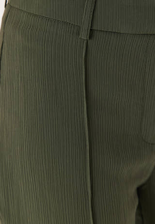 Flared Structured Suit Trousers