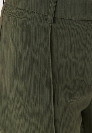 Flared Structured Suit Trousers