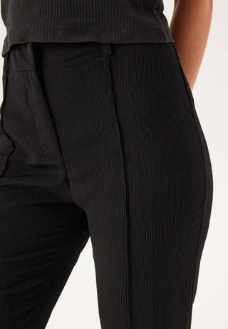 Flared Structured Suit Trousers