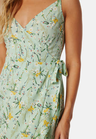 Flounce Short Strap Dress