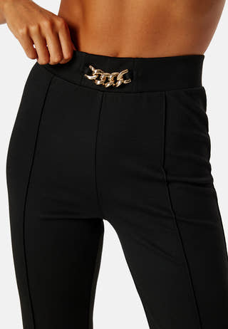 Flared Belted Trousers