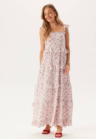 Frill Maxi Viscose Dress