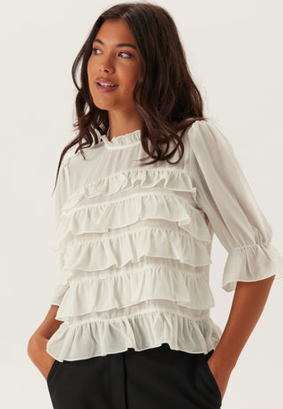 Frill Short Sleeve Blouse