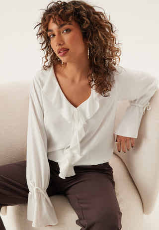 Frill Tie Blouse