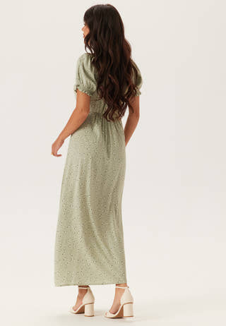 Front Tie Long Viscose Dress