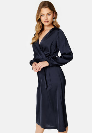 Gisele Satin Midi Dress