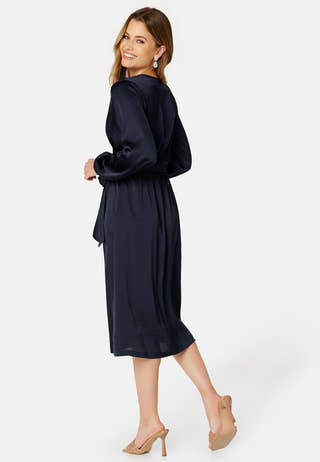 Gisele Satin Midi Dress