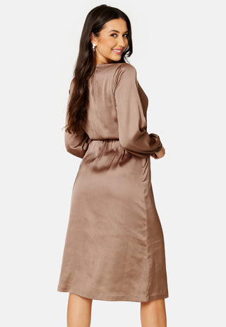 Gisele Satin Midi Dress