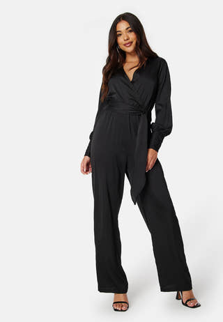 Gitty Structured Satin Jumpsuit
