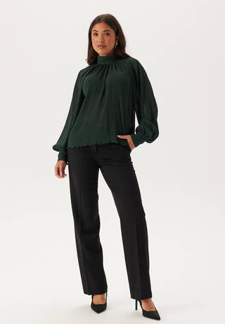 High Collar Structured Blouse