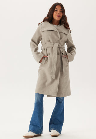High Neck Midi Coat