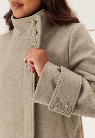 High Neck Short Coat