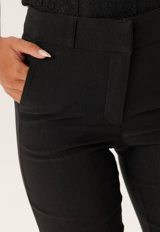 High Waist Stretchy Front Pocket Trousers