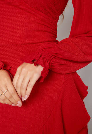 Icelyn frill dress