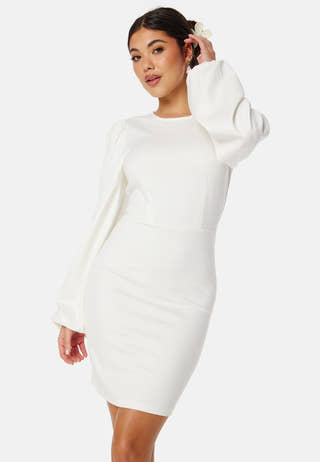 Balloon Sleeve Short Dress