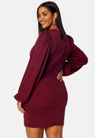 Balloon Sleeve Short Dress