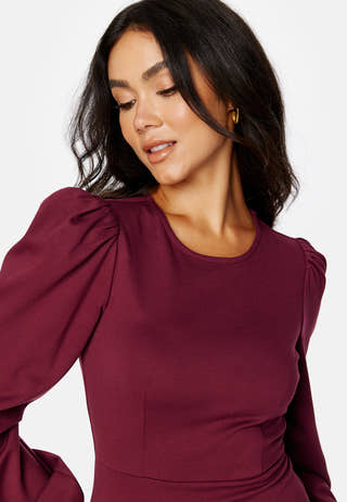 Balloon Sleeve Short Dress