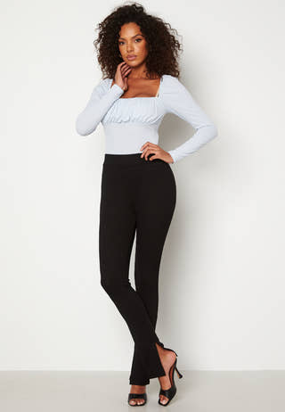 Ilse fine knitted slit pants