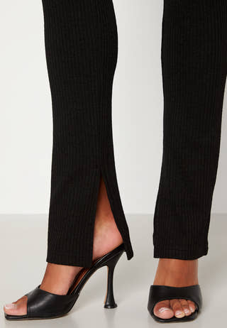 Ilse fine knitted slit pants