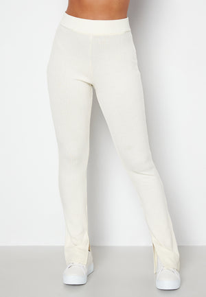 Ilse fine knitted slit pants
