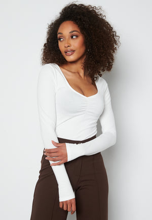 Isolde deep v-neck top