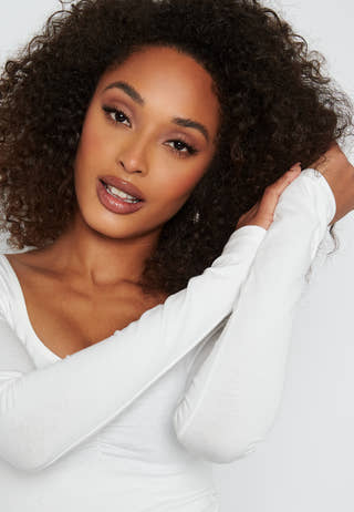Isolde deep v-neck top