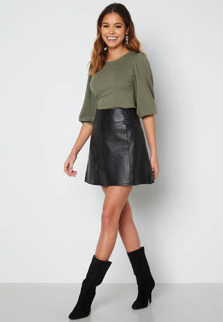 Jade puff sleeve top