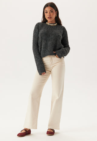 Knitted Bouclé Sweater