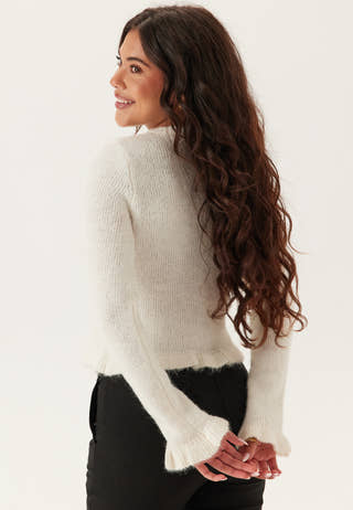 Knitted Frill Cardigan