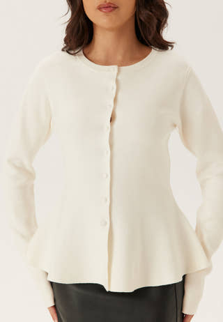 Knitted Peplum Cardigan