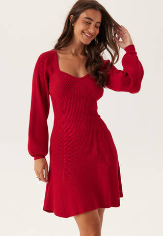 Knitted Short Skater Dress