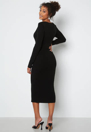 Lima knitted wrap dress