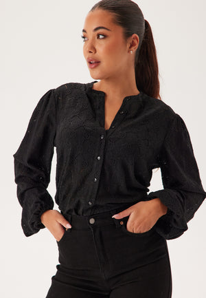 Long Sleeve Button Blouse
