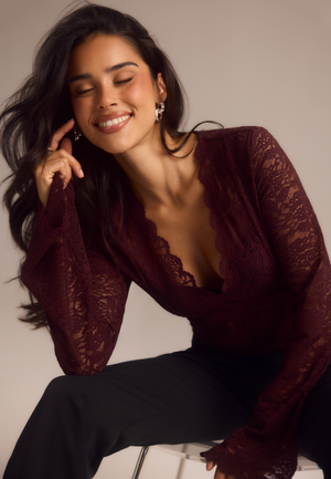 Long Sleeve Lace Top