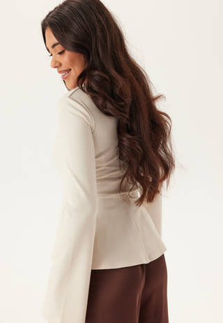 Long Sleeve Peplum Top