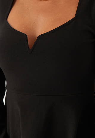 Long Sleeve Peplum Top