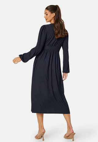 Structure Button Midi Dress