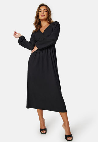 Structure Button Midi Dress