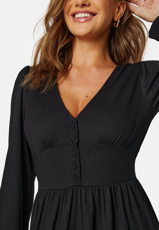 Structure Button Midi Dress