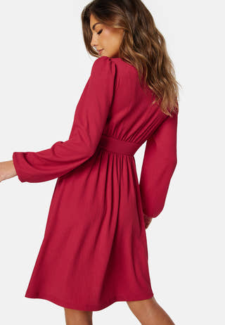 Structure Button Short Dress